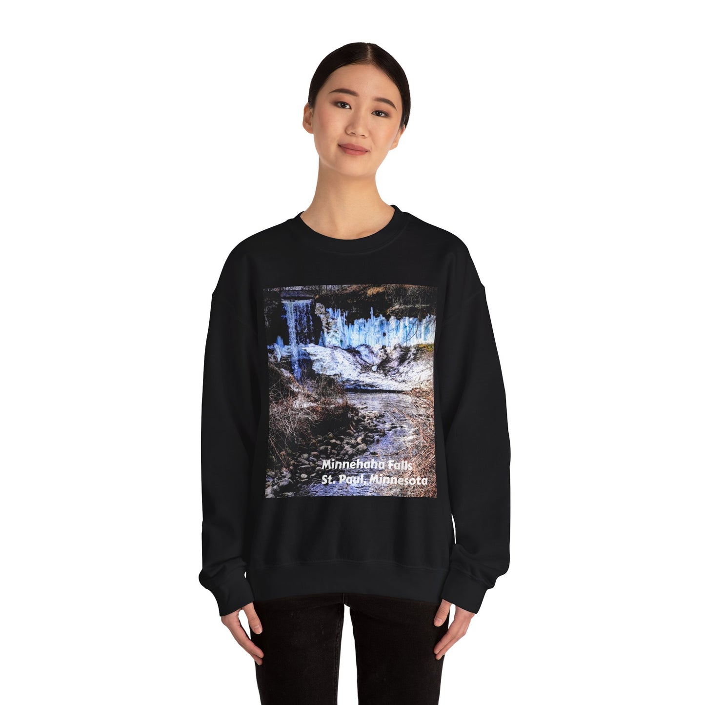 Scenic Minnesota Sweatshirt, Cozy Crewneck, Nature Lover Gift, Unisex Apparel, Vintage Travel Design, Comfortable Layering