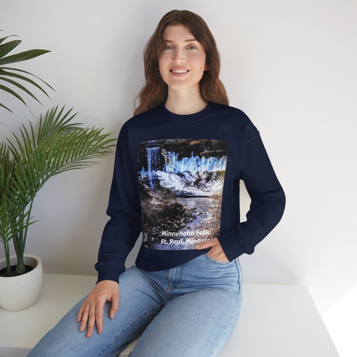 Scenic Minnesota Sweatshirt, Cozy Crewneck, Nature Lover Gift, Unisex Apparel, Vintage Travel Design, Comfortable Layering