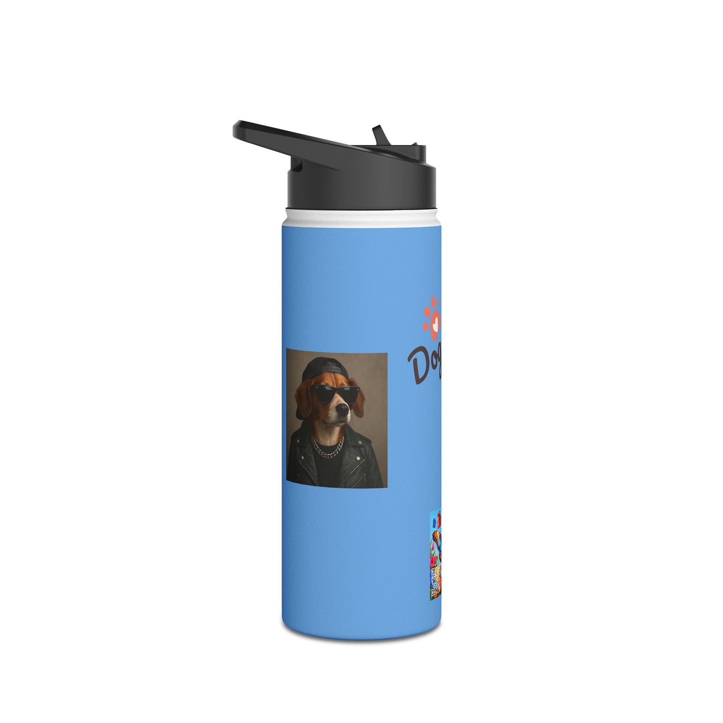 Dog Mom Stainless Steel Water Bottle, Animal Lover Gift, Eco-Friendly Hydration, Pet Owner Travel Mug, Unique Dog Parent Accessory