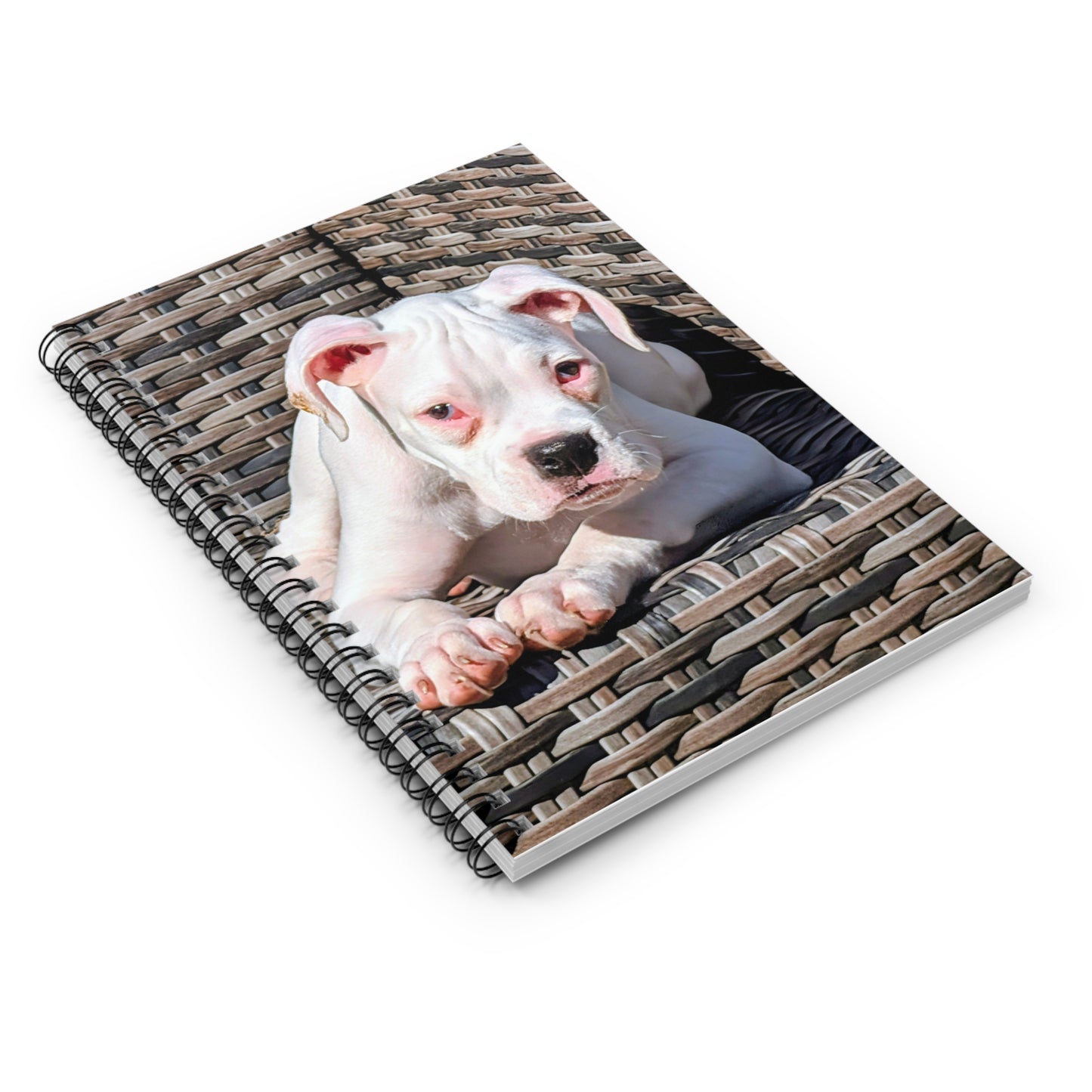 Adorable Puppy Spiral Notebook - Perfect for Dog Lovers, Journaling, School Notes, Gifts, and Pet Enthusiasts