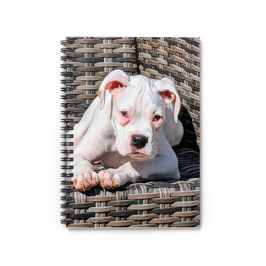 Adorable Puppy Spiral Notebook - Perfect for Dog Lovers, Journaling, School Notes, Gifts, and Pet Enthusiasts