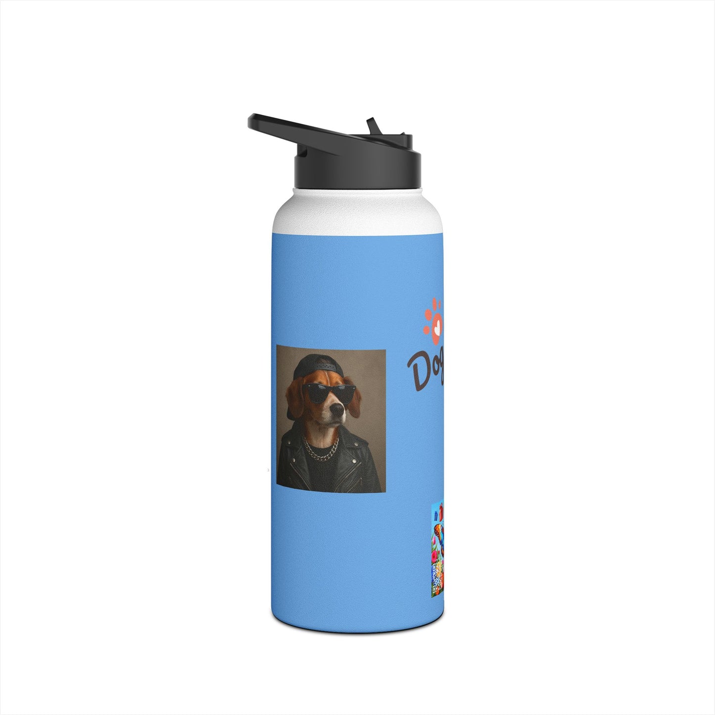 Dog Mom Stainless Steel Water Bottle, Animal Lover Gift, Eco-Friendly Hydration, Pet Owner Travel Mug, Unique Dog Parent Accessory
