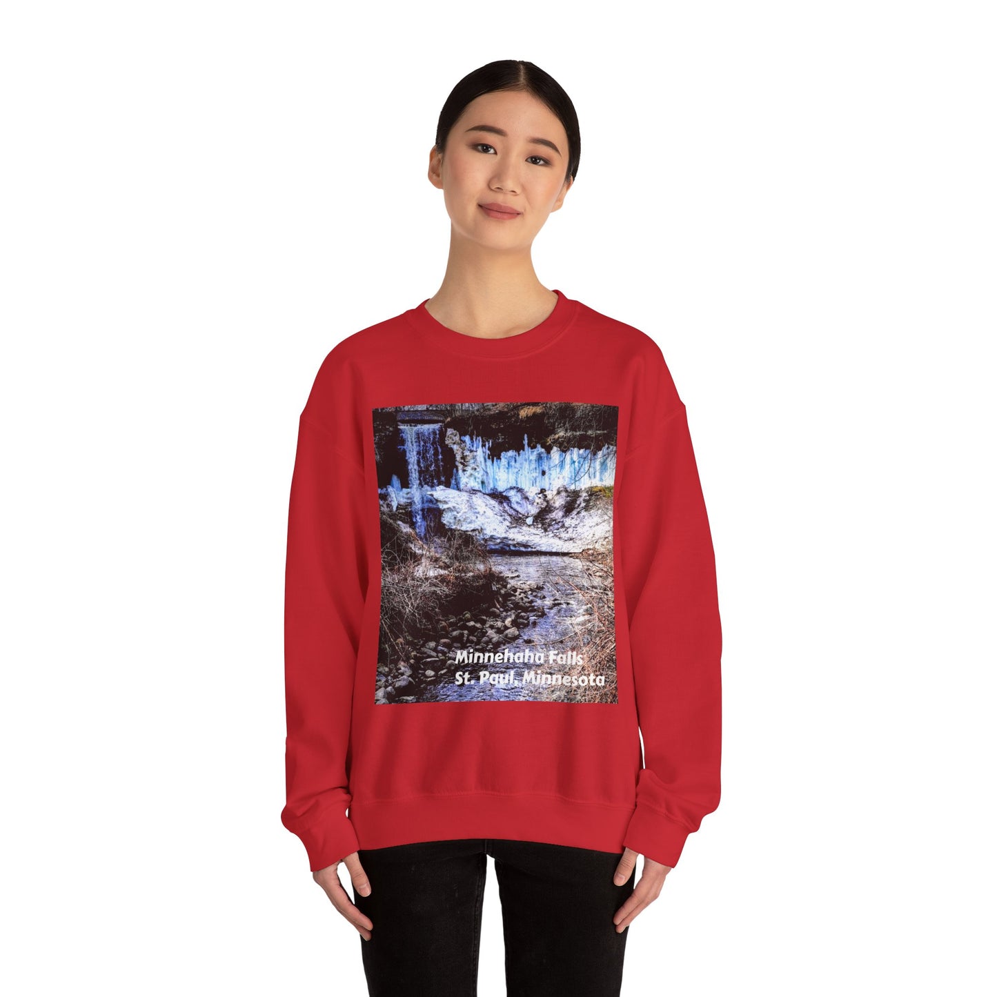 Scenic Minnesota Sweatshirt, Cozy Crewneck, Nature Lover Gift, Unisex Apparel, Vintage Travel Design, Comfortable Layering