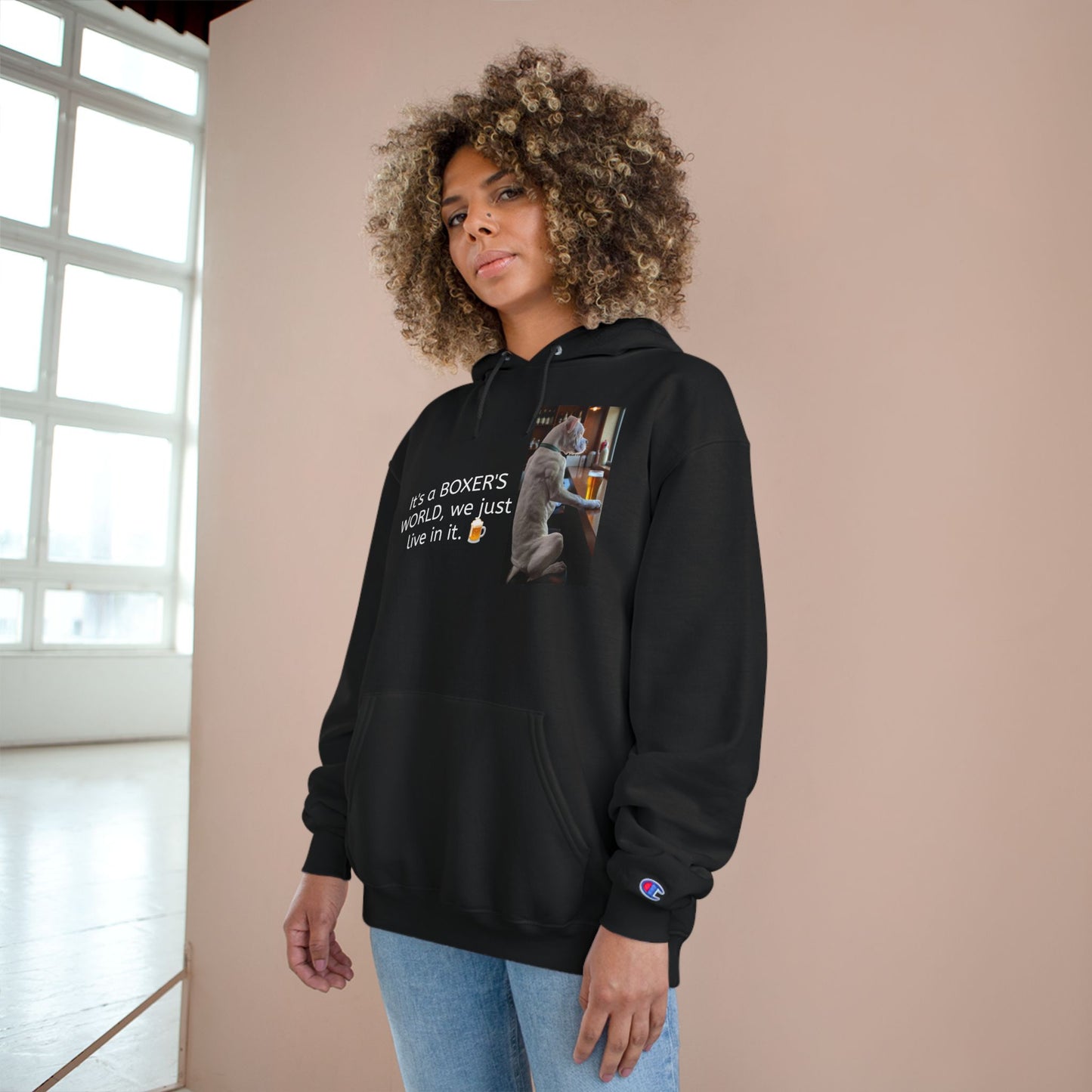 Boxer Dog Lover Hoodie - It's a Boxer's World Design