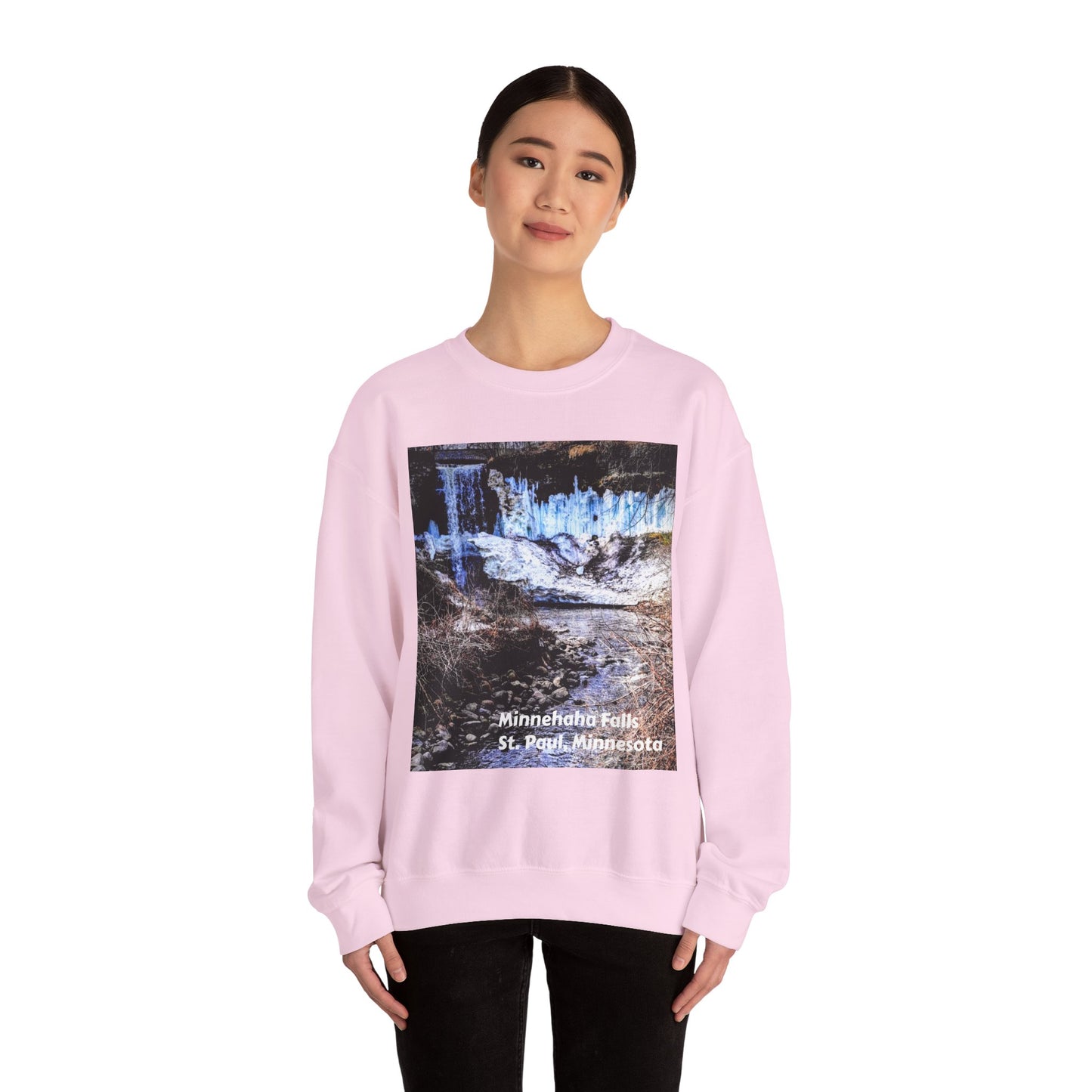 Scenic Minnesota Sweatshirt, Cozy Crewneck, Nature Lover Gift, Unisex Apparel, Vintage Travel Design, Comfortable Layering
