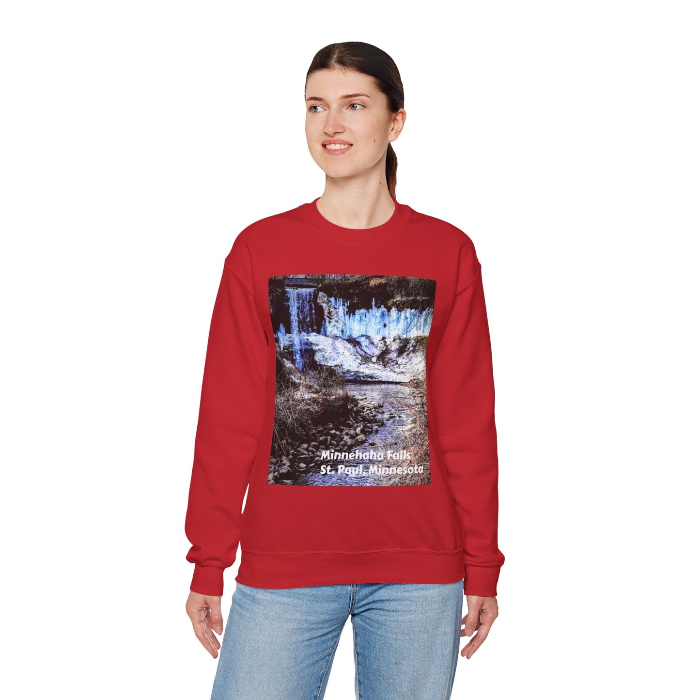 Scenic Minnesota Sweatshirt, Cozy Crewneck, Nature Lover Gift, Unisex Apparel, Vintage Travel Design, Comfortable Layering