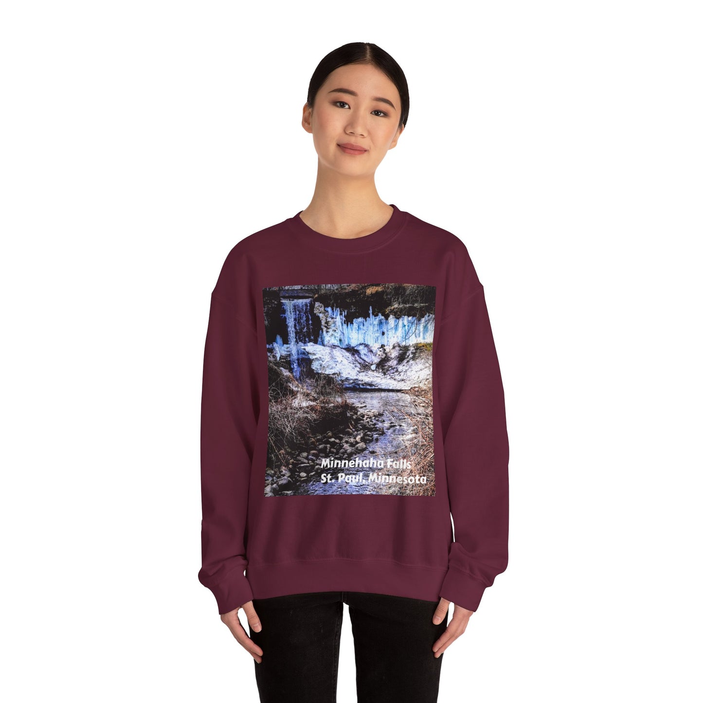 Scenic Minnesota Sweatshirt, Cozy Crewneck, Nature Lover Gift, Unisex Apparel, Vintage Travel Design, Comfortable Layering