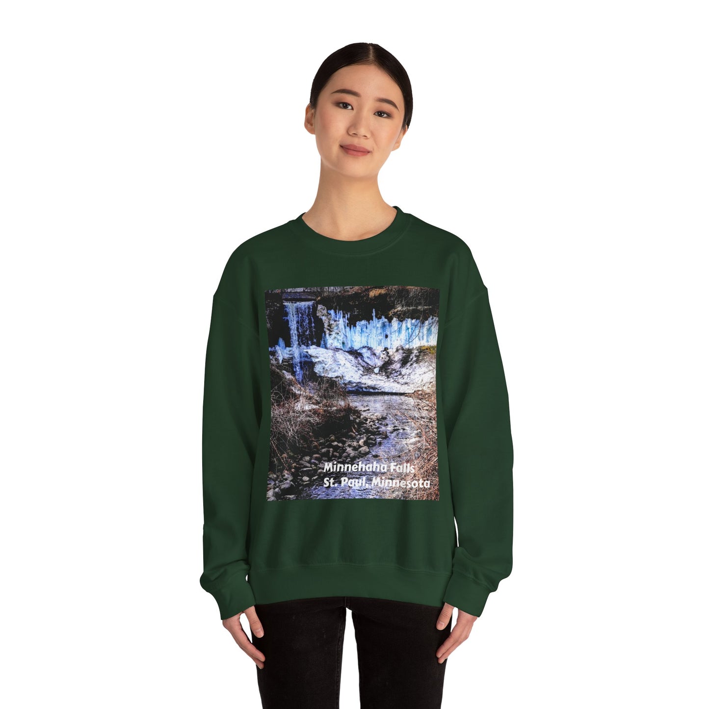 Scenic Minnesota Sweatshirt, Cozy Crewneck, Nature Lover Gift, Unisex Apparel, Vintage Travel Design, Comfortable Layering