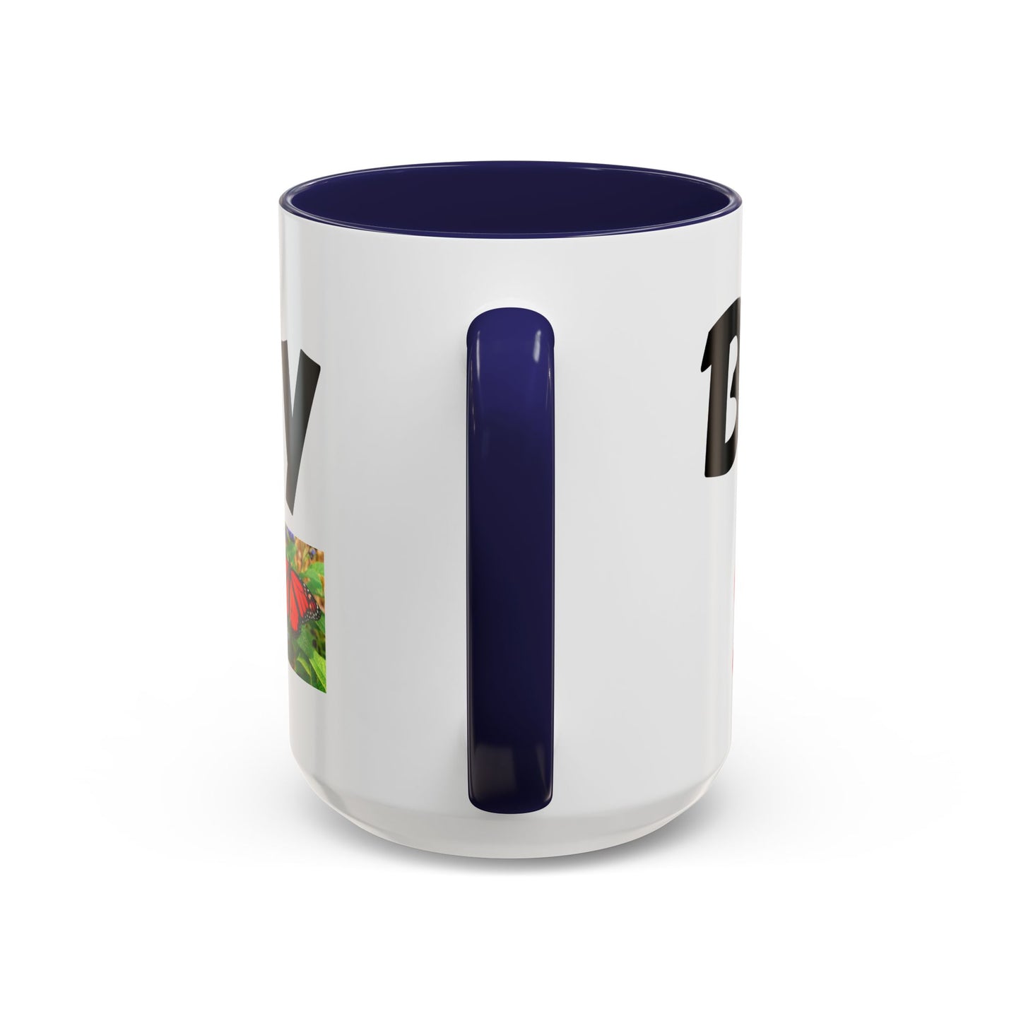 Butterfly Accent Coffee Mug | Perfect Gift for Nature Lovers | Unique Mug for Home/Office, Stylish Drinkware, Fun Gift Idea