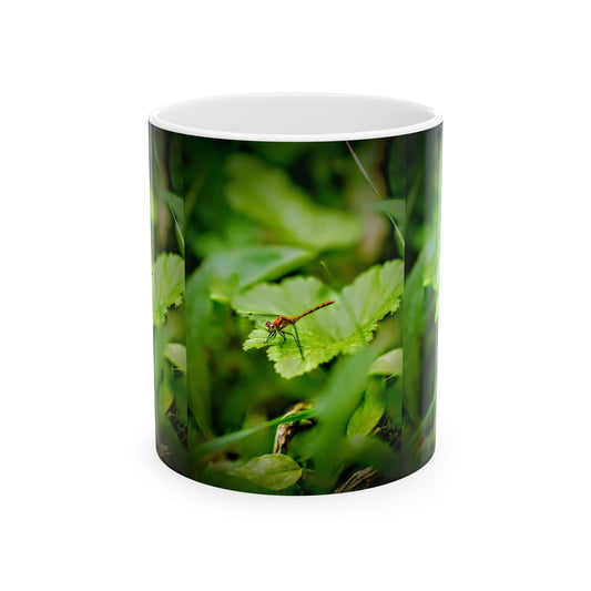Nature-Inspired Ceramic Mug, Botanical Coffee Cup, Gift for Gardeners, Eco-Friendly Drinkware, Home Decor, Nature Lover's Mug