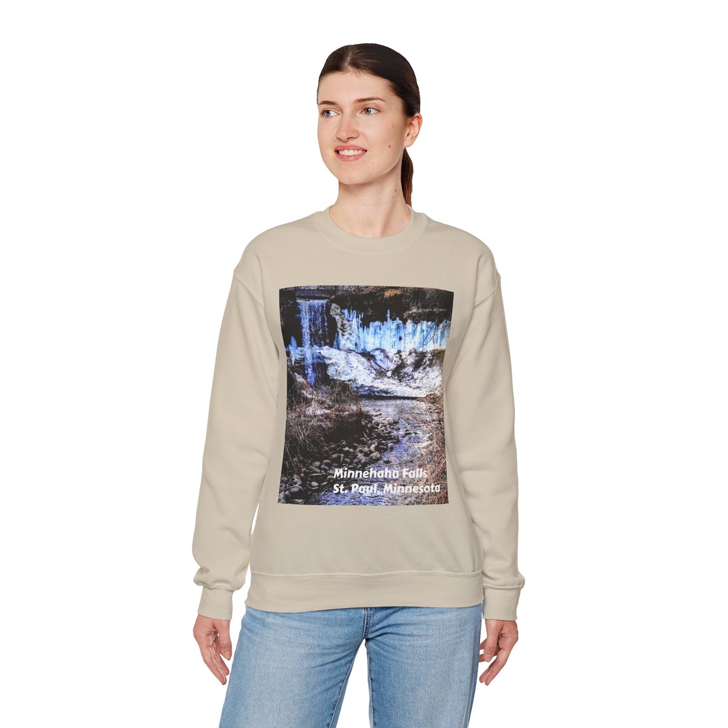 Scenic Minnesota Sweatshirt, Cozy Crewneck, Nature Lover Gift, Unisex Apparel, Vintage Travel Design, Comfortable Layering