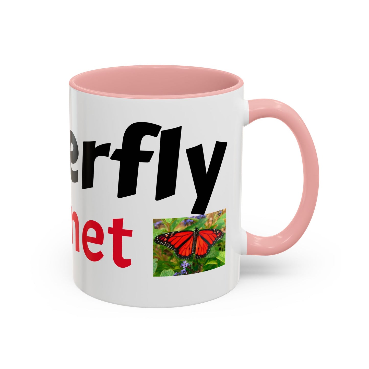 Butterfly Accent Coffee Mug | Perfect Gift for Nature Lovers | Unique Mug for Home/Office, Stylish Drinkware, Fun Gift Idea