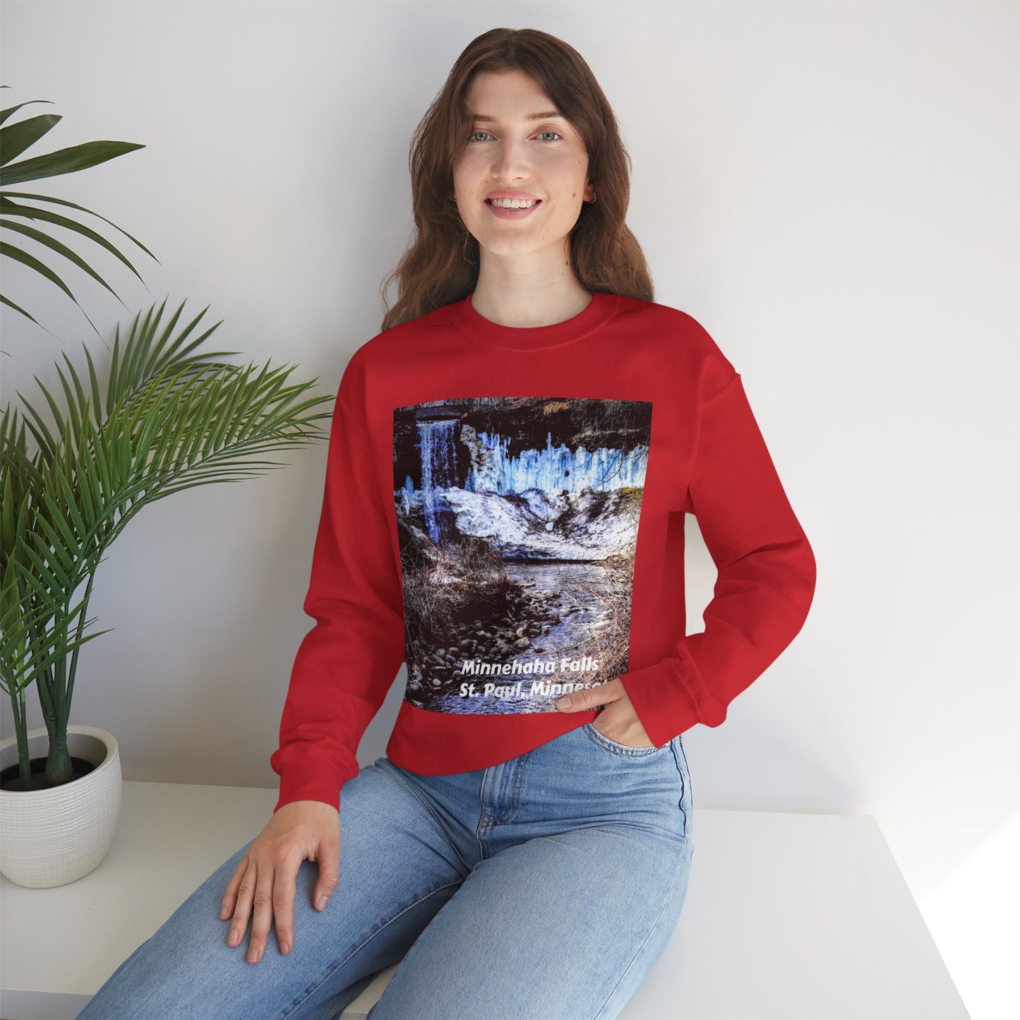 Scenic Minnesota Sweatshirt, Cozy Crewneck, Nature Lover Gift, Unisex Apparel, Vintage Travel Design, Comfortable Layering