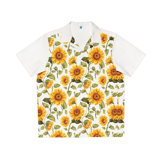 Men's Floral Hawaiian Shirt, Summer Beach Shirt, Vacation Outfit, Retro Aloha Shirt, Casual Luau Top, Gift for Him