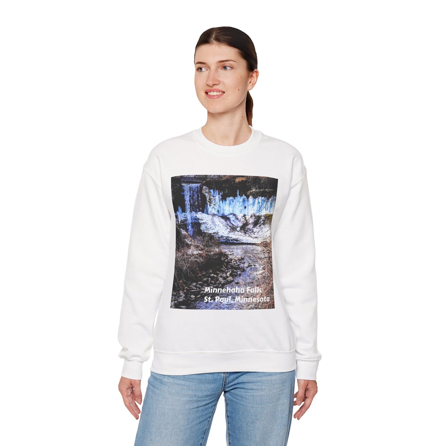 Scenic Minnesota Sweatshirt, Cozy Crewneck, Nature Lover Gift, Unisex Apparel, Vintage Travel Design, Comfortable Layering