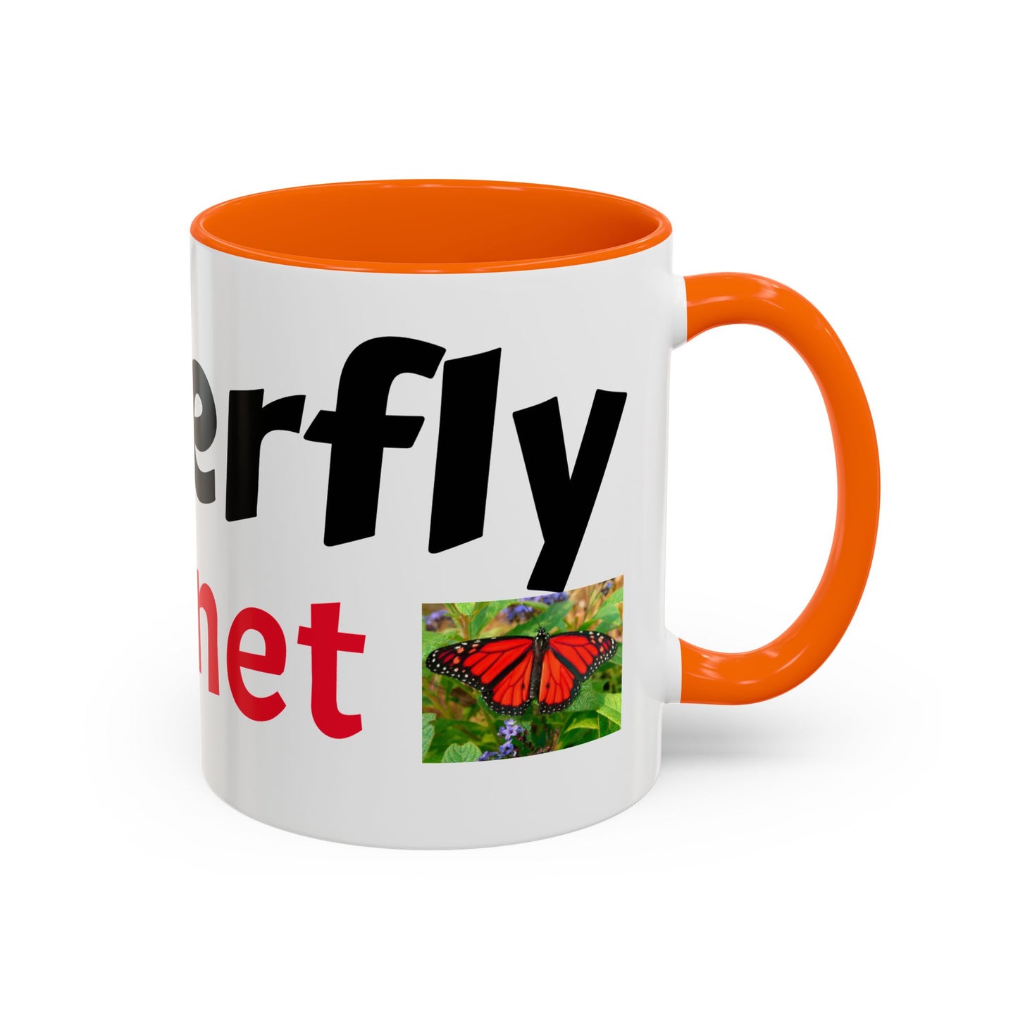 Butterfly Accent Coffee Mug | Perfect Gift for Nature Lovers | Unique Mug for Home/Office, Stylish Drinkware, Fun Gift Idea