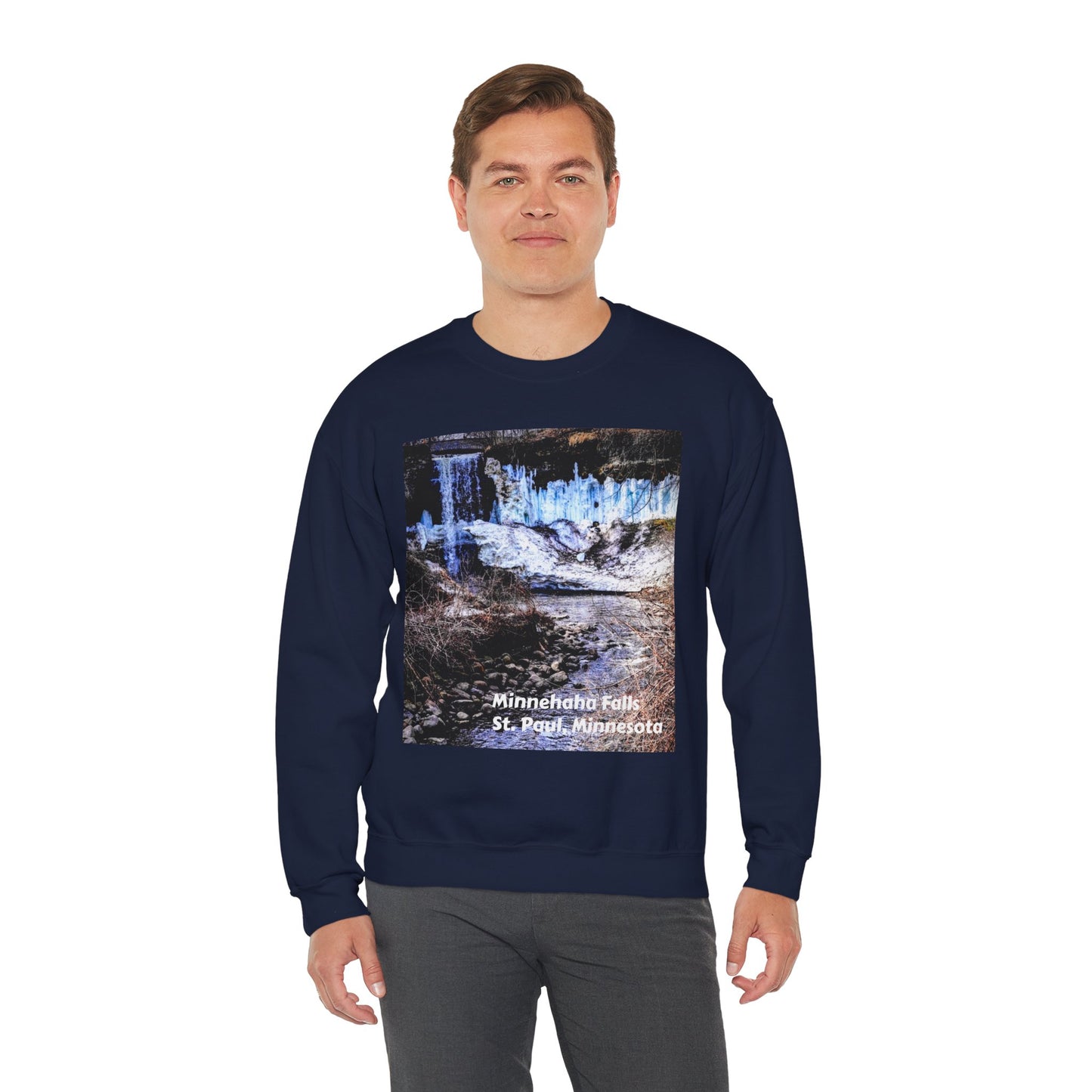Scenic Minnesota Sweatshirt, Cozy Crewneck, Nature Lover Gift, Unisex Apparel, Vintage Travel Design, Comfortable Layering
