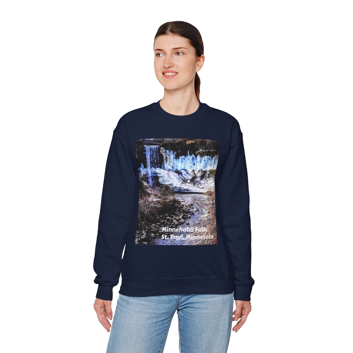 Scenic Minnesota Sweatshirt, Cozy Crewneck, Nature Lover Gift, Unisex Apparel, Vintage Travel Design, Comfortable Layering