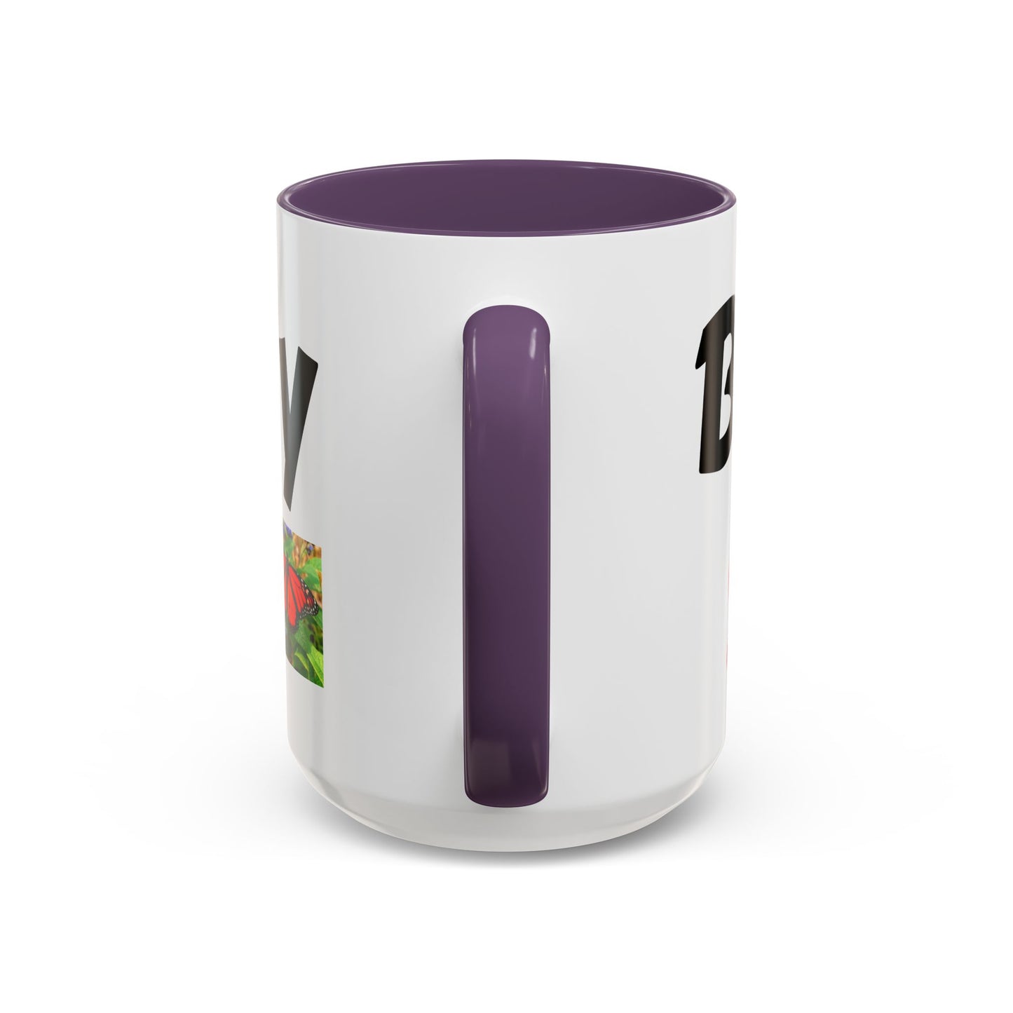 Butterfly Accent Coffee Mug | Perfect Gift for Nature Lovers | Unique Mug for Home/Office, Stylish Drinkware, Fun Gift Idea