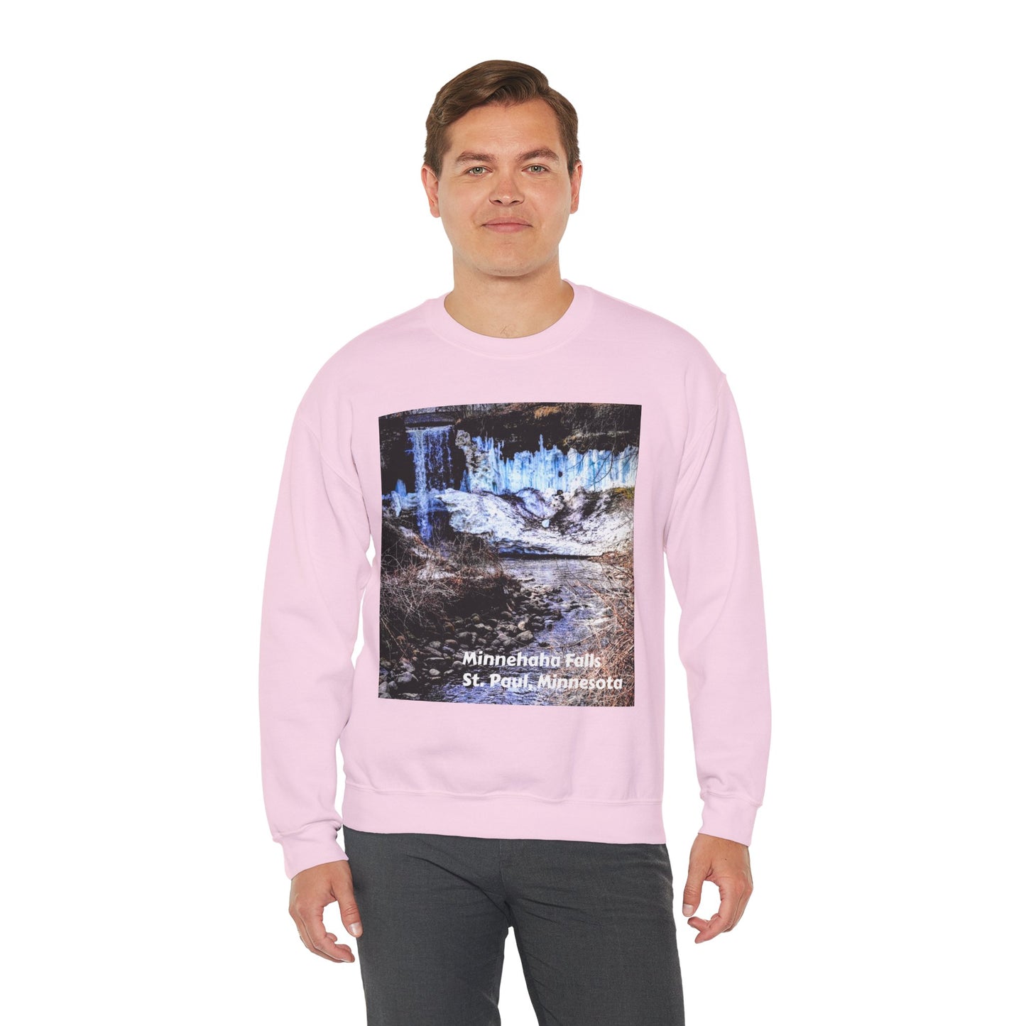Scenic Minnesota Sweatshirt, Cozy Crewneck, Nature Lover Gift, Unisex Apparel, Vintage Travel Design, Comfortable Layering