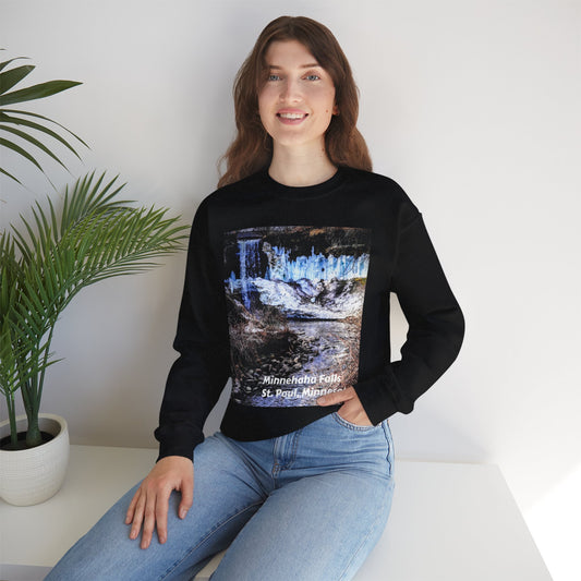 Scenic Minnesota Sweatshirt, Cozy Crewneck, Nature Lover Gift, Unisex Apparel, Vintage Travel Design, Comfortable Layering