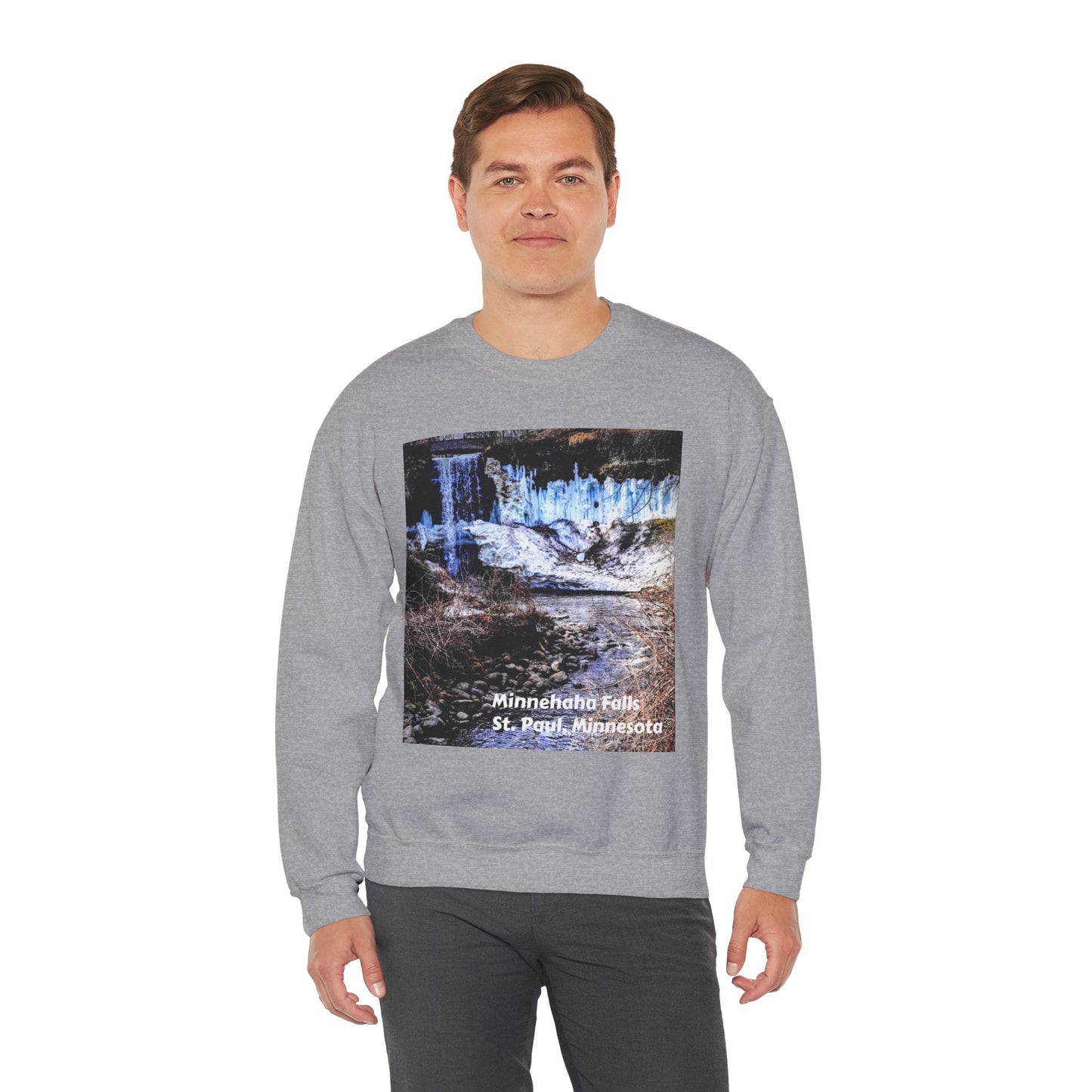 Scenic Minnesota Sweatshirt, Cozy Crewneck, Nature Lover Gift, Unisex Apparel, Vintage Travel Design, Comfortable Layering