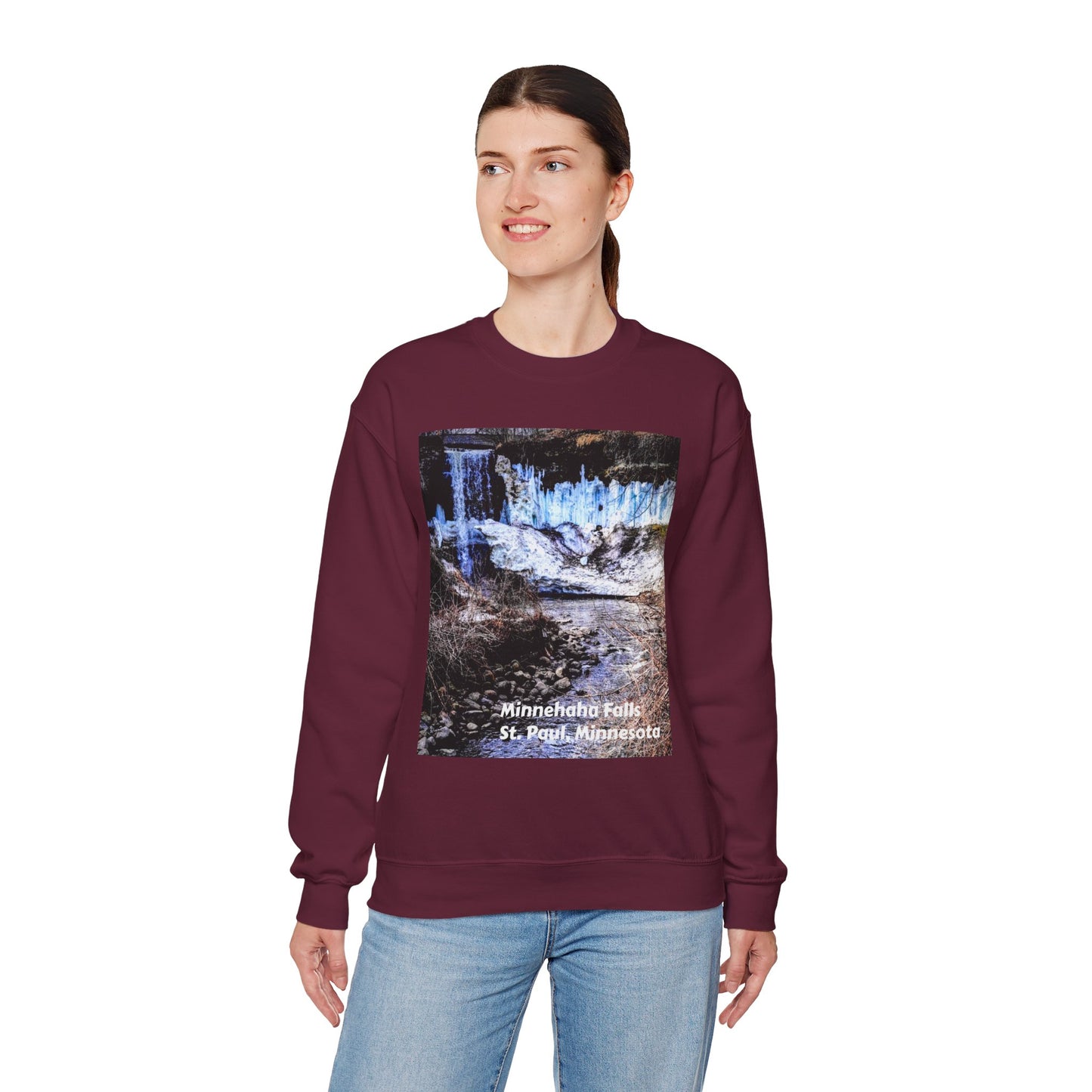 Scenic Minnesota Sweatshirt, Cozy Crewneck, Nature Lover Gift, Unisex Apparel, Vintage Travel Design, Comfortable Layering