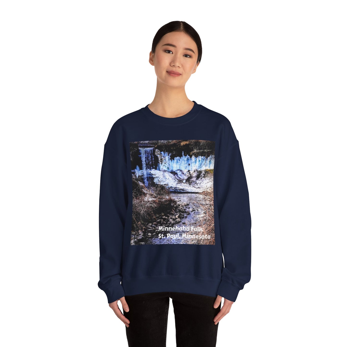 Scenic Minnesota Sweatshirt, Cozy Crewneck, Nature Lover Gift, Unisex Apparel, Vintage Travel Design, Comfortable Layering