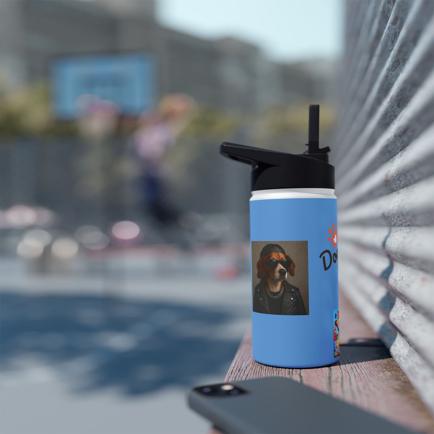 Dog Mom Stainless Steel Water Bottle, Animal Lover Gift, Eco-Friendly Hydration, Pet Owner Travel Mug, Unique Dog Parent Accessory