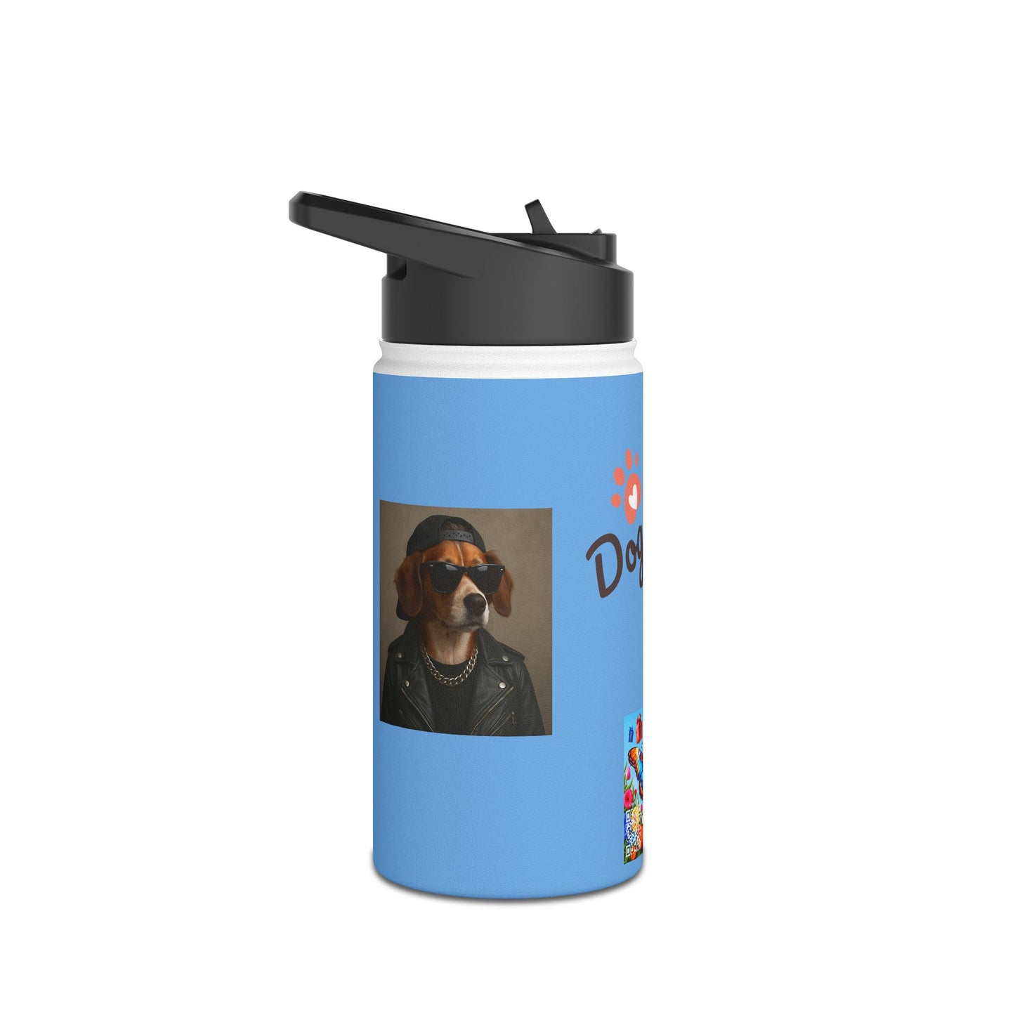 Dog Mom Stainless Steel Water Bottle, Animal Lover Gift, Eco-Friendly Hydration, Pet Owner Travel Mug, Unique Dog Parent Accessory